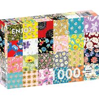Puzzel 1000 stukjes ENJOY - Bloemenpatronen