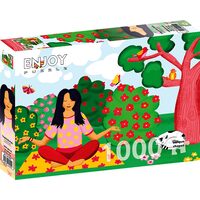Puzzel 1000 stukjes ENJOY - Yoga in het Park