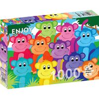 Puzzel 1000 stukjes ENJOY - Regenboogapen