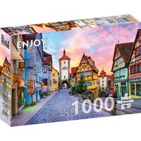 Puzzel 1000 stukjes ENJOY - Oude binnenstad van Rothenburg, Duitsland