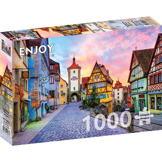 Puzzel 1000 stukjes ENJOY - Oude binnenstad van Rothenburg, Duitsland