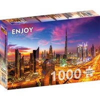 Puzzel 1000 stukjes ENJOY - Morning Over Dubai Downtown