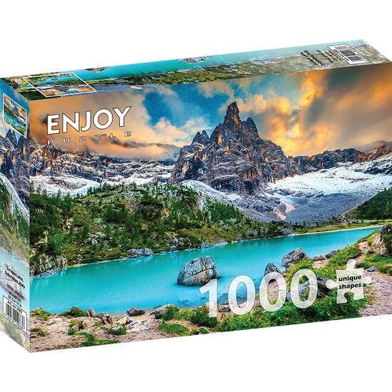 Puzzel 1000 stukjes ENJOY - Sorapis-meer, Dolomieten, Italië