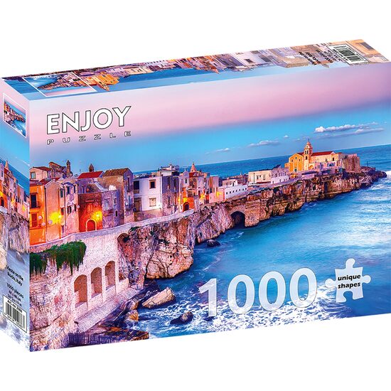 Puzzel 1000 stukjes ENJOY - Vieste on the Rocks, Italië