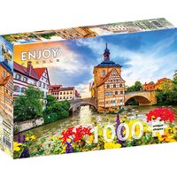 Puzzel 1000 stukjes ENJOY - Oude binnenstad van Bamberg, Duitsland