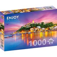 Puzzel 1000 stukjes ENJOY - Vrbnik Village, Kroatië