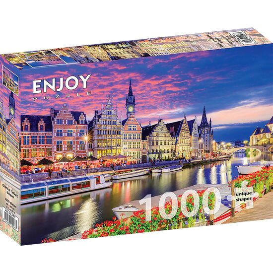 Puzzel 1000 stukjes ENJOY - Gent bij Twilight, België