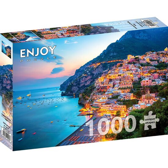 Puzzel 1000 stukjes ENJOY - Positano at Dusk, Italië