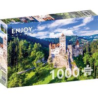 Puzzel 1000 stukjes GENIET - Kasteel Bran in de zomer, Roemenië