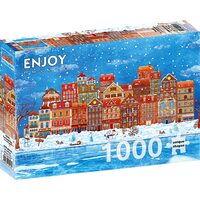 Puzzel 1000 stukjes ENJOY - Klaar voor Kerstmis
