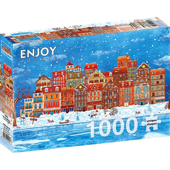 Puzzel 1000 stukjes ENJOY - Klaar voor Kerstmis