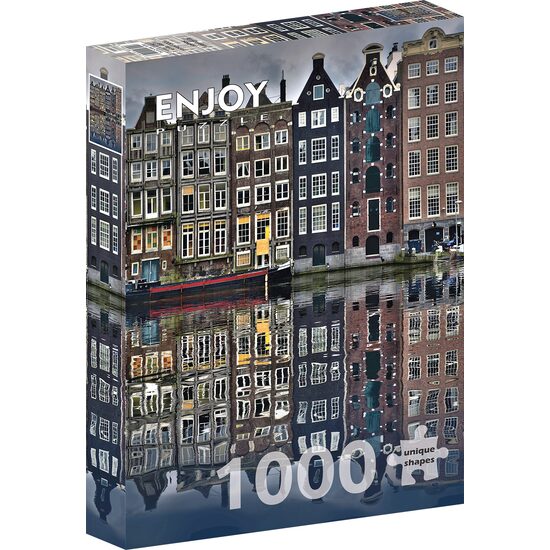 Puzzel 1000 stukjes GENIET - Amsterdamse Huizen