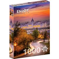 Puzzel 1000 stukjes GENIET - Boeda-district met Hongaars parlement