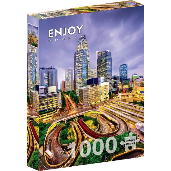 Puzzel 1000 stukjes ENJOY - Nishi-Shinjuku District, Tokio
