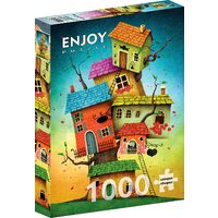 Puzzel 1000 stukjes GENIET - Sprookjeshuisjes