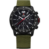 Men's watch Swiss Military SM34033.07, 42mm, 10ATM, Black
