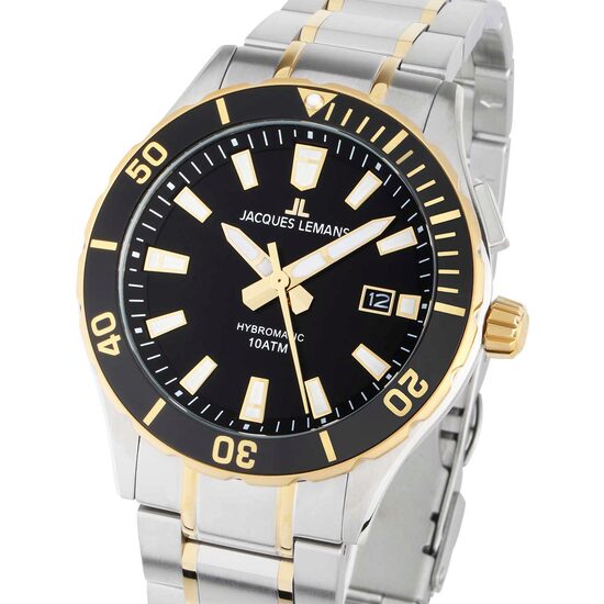 Men's watch Jacques Lemans 1-2131F, Quartz, 42mm, 10ATM