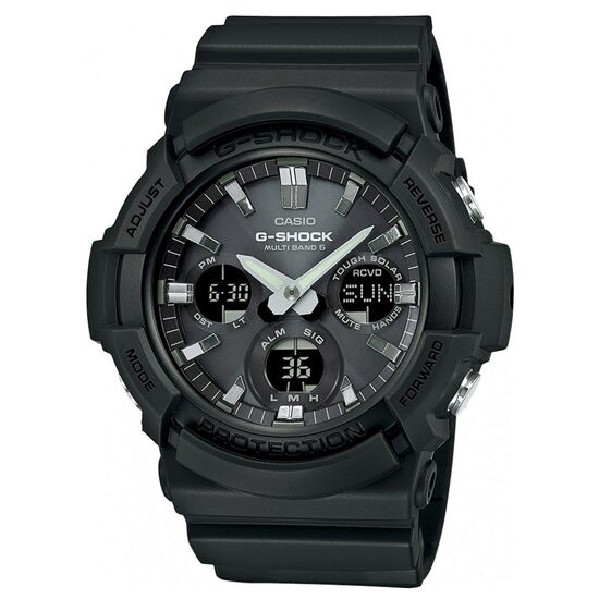 Men's watch Casio GAW-100B-1AER G-Shock Solar 52mm, 20atm, Black