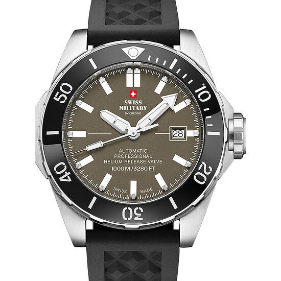 Men's watch Swiss Military SMA34092.08, Automatic, 45mm, 100ATM
