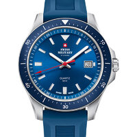 Men's watch Swiss Military SM34082.08, 42 mm, 5ATM, Silver