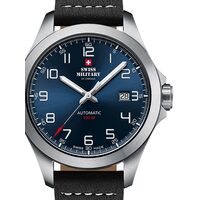 Men's watch Swiss Military SMA34077.02, 42mm, 10ATM, Silver