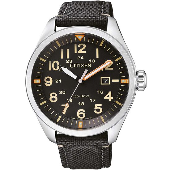 Men's watch Citizen AW5000-24E Eco-Drive, 43mm, 10ATM, Silver