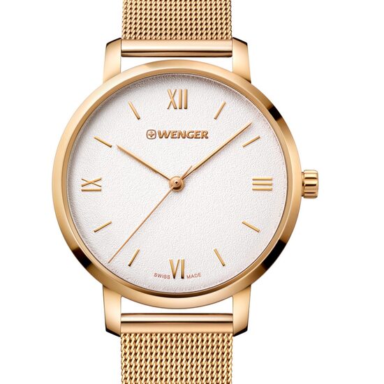 Women's watch Wenger 01.1731.107 Metropolitan Donnissima, 38mm, 10ATM, Gold