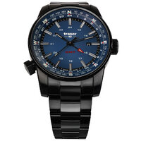 Orologio da uomo Traser 109524, Quarzo, 46mm, 10ATM, Nero