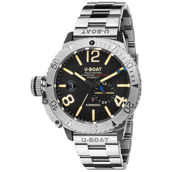 Montre homme U-Boat 9007/A/MT Sommerso Automatique 46mm, 10ATM, Argent