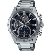 Ceas barbatesc Casio EFR-571D-1AVUEF, Quartz, 47mm, 10ATM, Argintiu