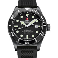 Herenhorloge Swiss Military SMA34075.05 Duiker, 44 mm, 50ATM, Zwart
