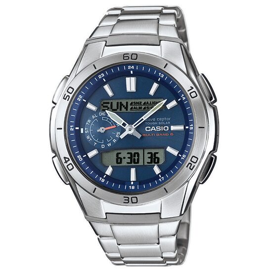 Men's watch CASIO WVA-M650D-2AER, 44mm, 10ATM, Silver
