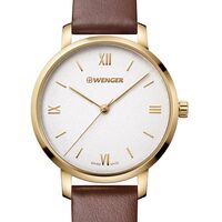 Women's watch Wenger 01.1731.106 Metropolitan, 38mm, 10ATM, Gold