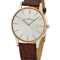 Men's watch Jacques Lemans 1-1936F London, 40mm, 10ATM, Silver
