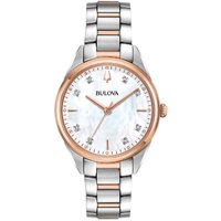 Ladies watch Bulova 98P183 Klassik, 34mm, 3ATM, Gold