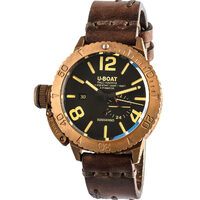 Men's watch U-Boat 8486, Quartz, 46mm, 30ATM, Brown