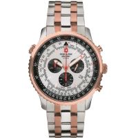 Orologio da uomo Swiss Alpine Military 70.789.152, Quarzo, 46mm, 10ATM, Oro