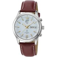 Orologio da uomo ETT EGS-11248-12L Solar Drive Radio Controlled Gobi, 40mm, 10ATM, Argento