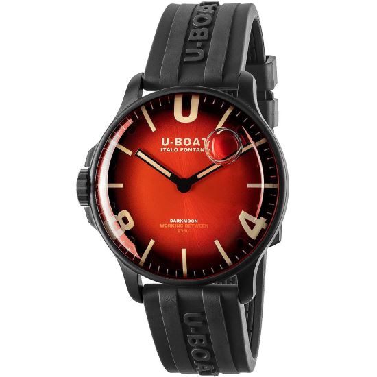 Montre femme U-Boat 8697, Quartz, 44mm, 5ATM, Noir