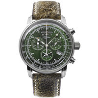 Orologio da uomo Zeppelin 8680-4, Quarzo, 42mm, 5ATM, Argento