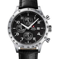 Herenhorloge Swiss Military SM34084.05, Quartz, 42 mm, 10ATM, Zilver