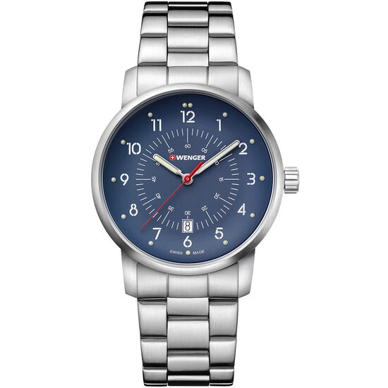 Men's watch Wenger 01.1641.118, Quartz, 42mm, 10ATM