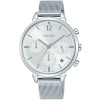 Orologio da donna Pulsar PT3943X1 Crono, 36mm, 5ATM, Argento