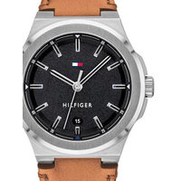 Orologio da uomo Tommy Hilfiger 1791650, Quarzo, 44mm, 5ATM, Argento