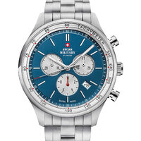 Herenhorloge Swiss Military SM34081.03, Quartz, 42 mm, 10ATM, Zilver