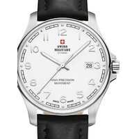 Unisex horloge Swiss Military SM30200.25, 39mm, 5ATM, Zilver