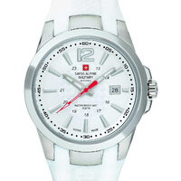 Orologio da uomo Swiss Alpine Military 7058.1833, Quarzo, 43 mm, 10 ATM, Argento