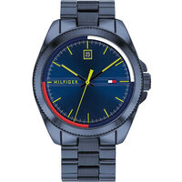 Orologio da uomo Tommy Hilfiger 1791689, Quarzo, 44mm, 5ATM, Blu