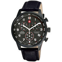 Zwitsers militair herenhorloge SM34012.08 Chronograaf 5 ATM, 41 mm, Zwart