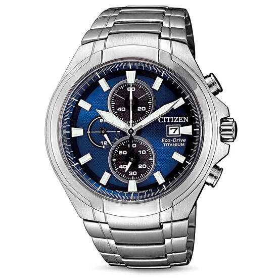 Reloj para hombre Citizen CA0700-86L Eco-Drive Super-Titanio Crono 43mm, 10ATM, Plata